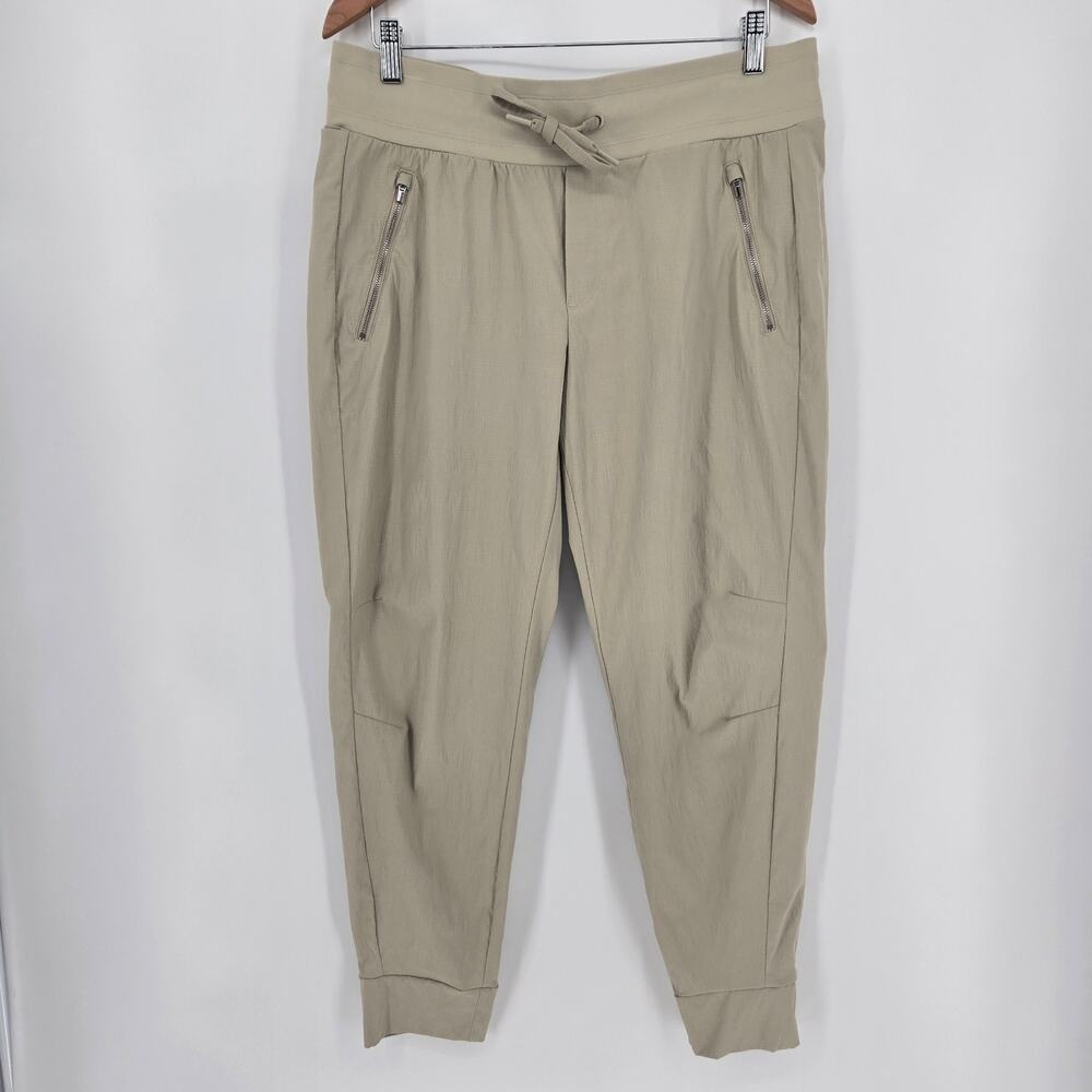Athleta Trekkie North Jogger Women’s Size 12 Beige Nylon Stretch Pants